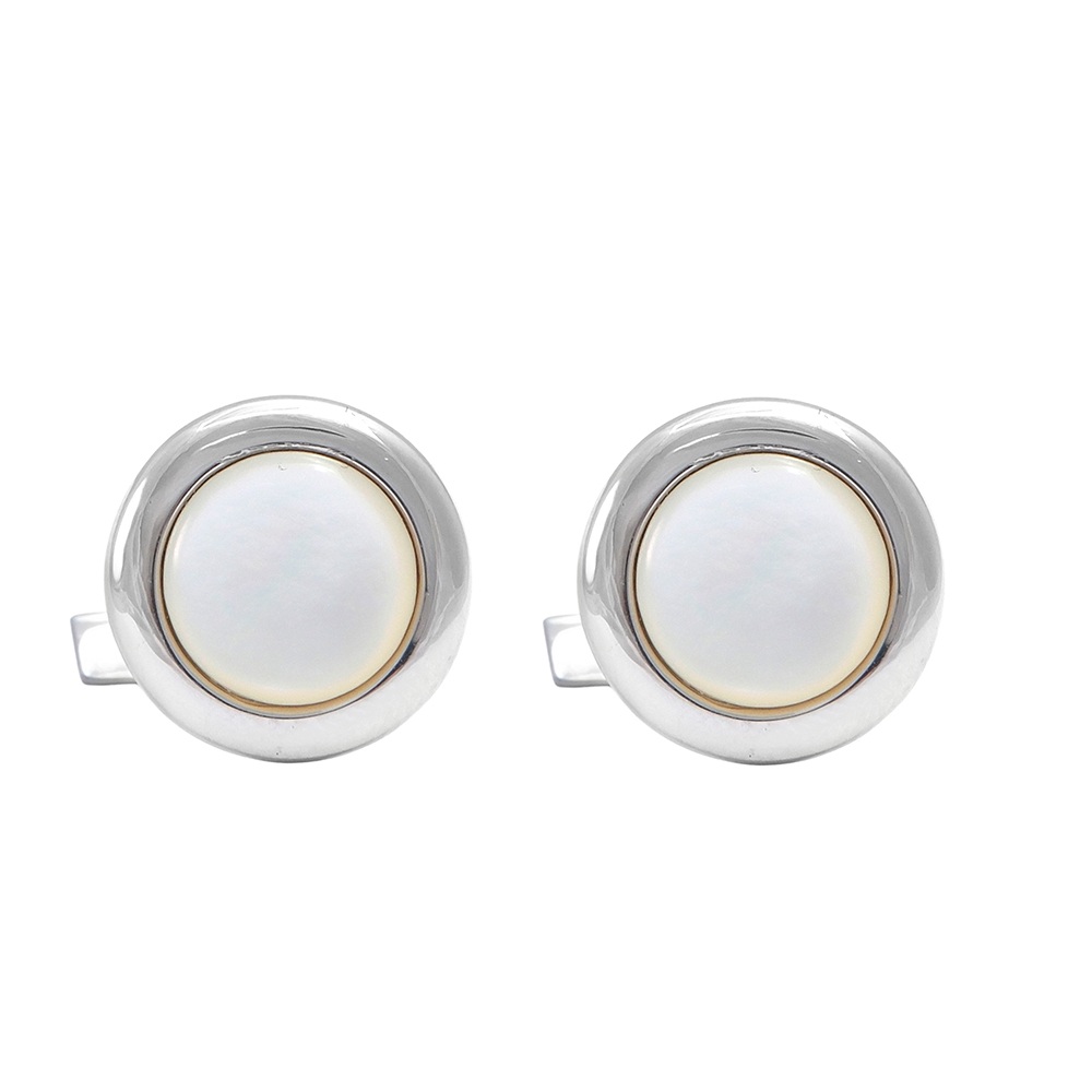 Gemelos redondos madreperla-Carrera Collection