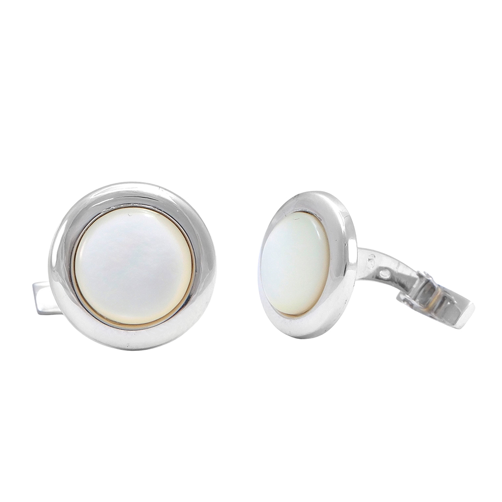 Gemelos redondos madreperla-Carrera Collection