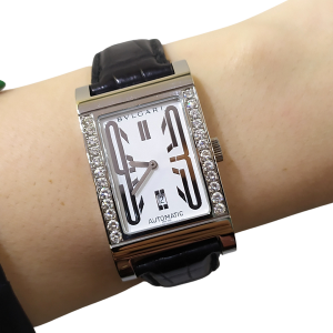 Reloj Bulgari - modelo Rettangolo 18k White Gold & Diamonds
