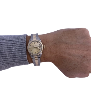 Reloj Rolex Oyster Perpetual Date 24 mm acero y oro-Carrera Collection