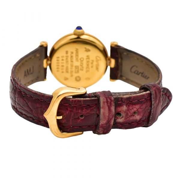 Reloj Cartier Gold Mantel Tank Vermeil 925-Carrera Collection