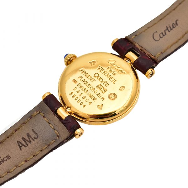 Reloj Cartier Gold Mantel Tank Vermeil 925-Carrera Collection