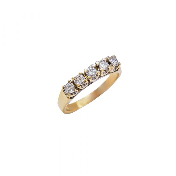 000101102 Sortija Vintage Oro Diamantes - Carrera Collection