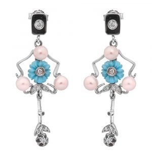 Pendientes florales-Carrera Collection