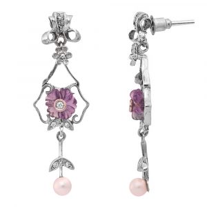 Pendientes primavera amatista-Carrera Collection