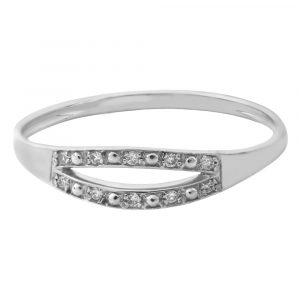 Anillo doble hilera diamantes-Carrera Collection