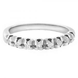 Anillo media alianza diamantes-Carrera Collection