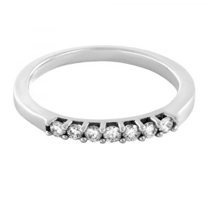Anillo media alianza diamantes 0.25cts-Carrera Collection