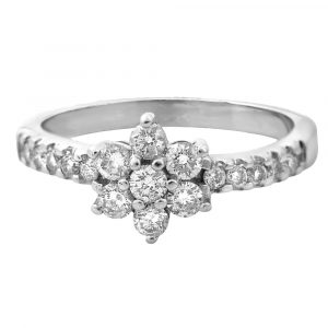 Anillo roseta diamantes-Carrera Collection