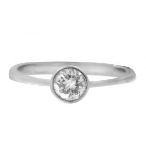 Anillo solitario diamantes-Carrera Collection
