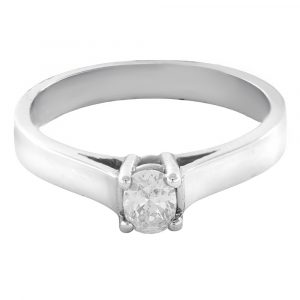 Anillo solitario diamante 0.45ct-Carrera Collection