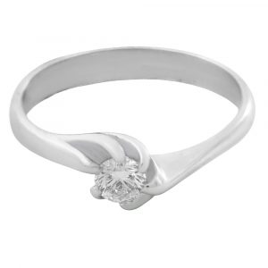 Anillo solitario diamante 0.35ct-Carrera Collection
