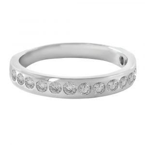 Anillo media alianza diamantes 0.64cts-Carrera Collection