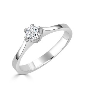 Anillo pedida solitario con diamante 0.24 cts- Carrera Collection