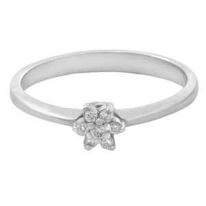 Anillo boda o compromiso roseta diamantes-Carrera Collection