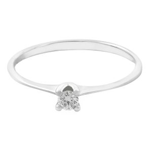 Anillo solitario diamante 4 garras-Carrera Collection