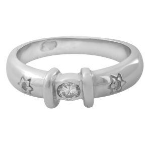 Anillo solitario estrellado-Carrera Collection