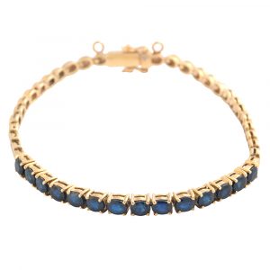 Pulsera vintage ochentera con zafiros-Carrera Collection