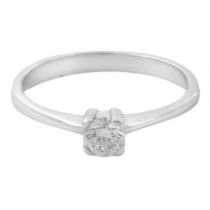 Solitario diamante 4 garras 0.25cts-Carrera Collection