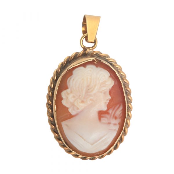 Colgante y broche camafeo victoriano-Carrera Collection