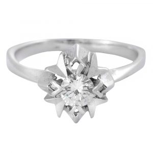 Anillo solitario vintage 0.43 ct-Carrera Collection