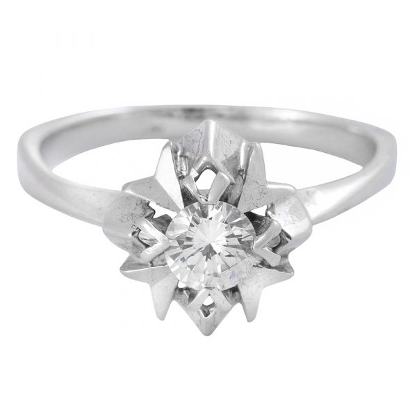 Anillo solitario vintage 0.43 ct-Carrera Collection