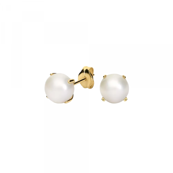 Pendientes oro perla cultivada con garras-Carrera Collection