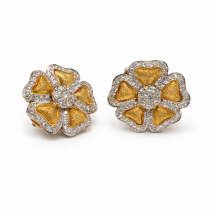 Pendientes antiguos florales-Carrera Collection joyeros