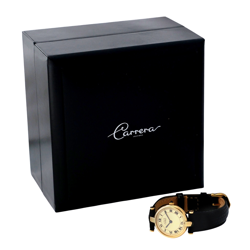 Reloj Cartier Must Vermeil Vendome-Carrea Collecion joyeros