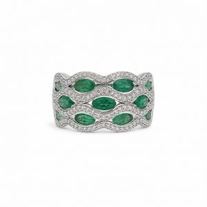 Anillo vintage ondas-Carrera joyeros