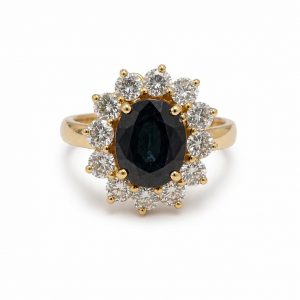 Anillo roseta años 80-Carrera joyeros