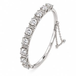Pulsera rígida vintage rivière de diamantes-Carrera Collection joyeros